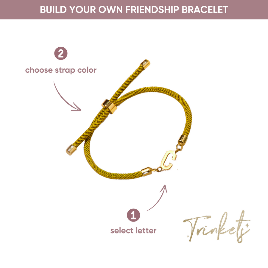 Trinkets Initial Friendship Bracelet (A-Z)
