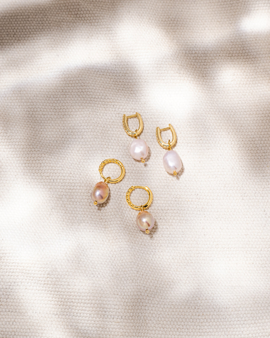 Serene Freshwater Pearl Earrings
