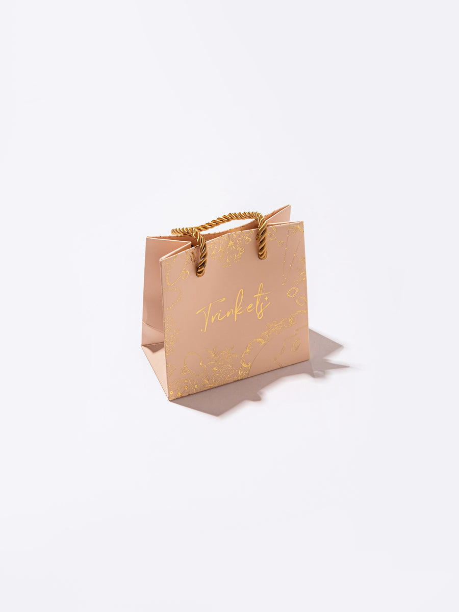 Trinkets Gift Bag in Golden Nude
