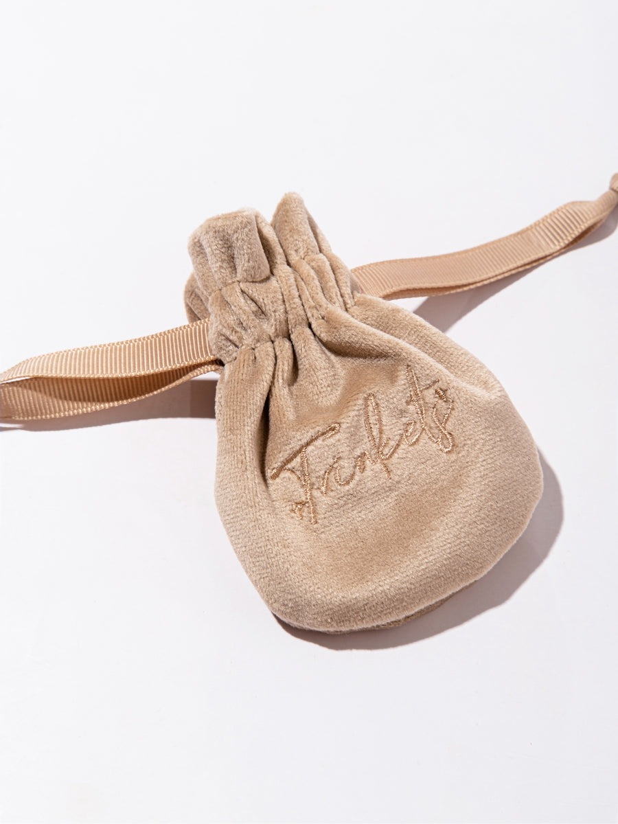 Trinkets Pouch in Golden Nude