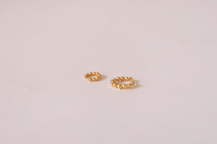 14 Karat Bubble Hoops