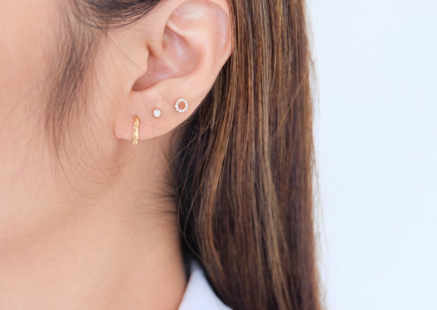 0.05 ct Diamond Stud Earrings
