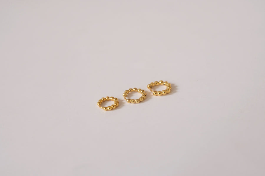 14 Karat Bubble Hoops