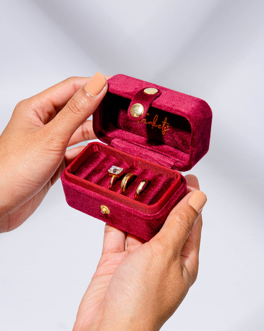 Teeny Trinket Box - Maroon