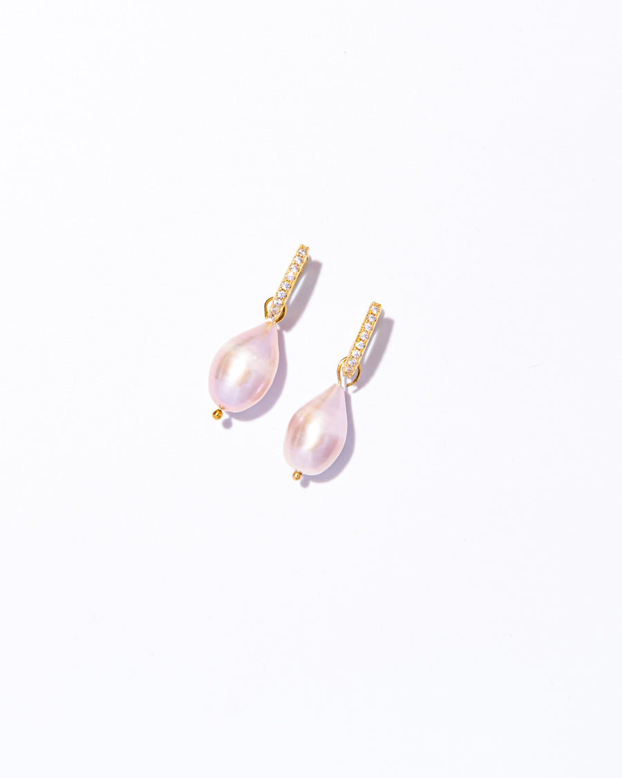 Amber Pearl Earrings