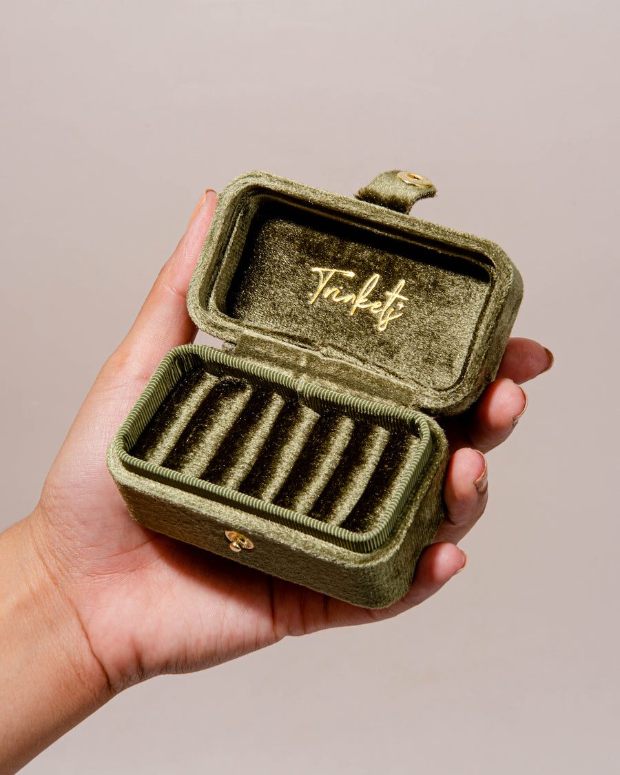 Teeny Trinket Box - Olive
