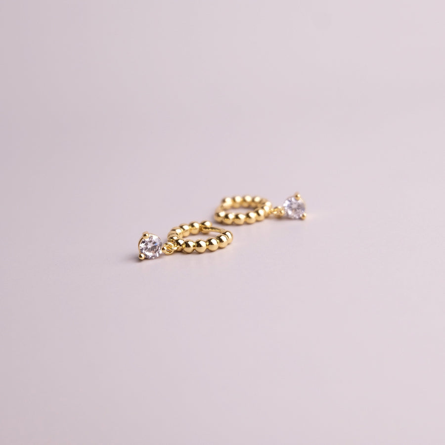 Charlie Earrings - Clear White