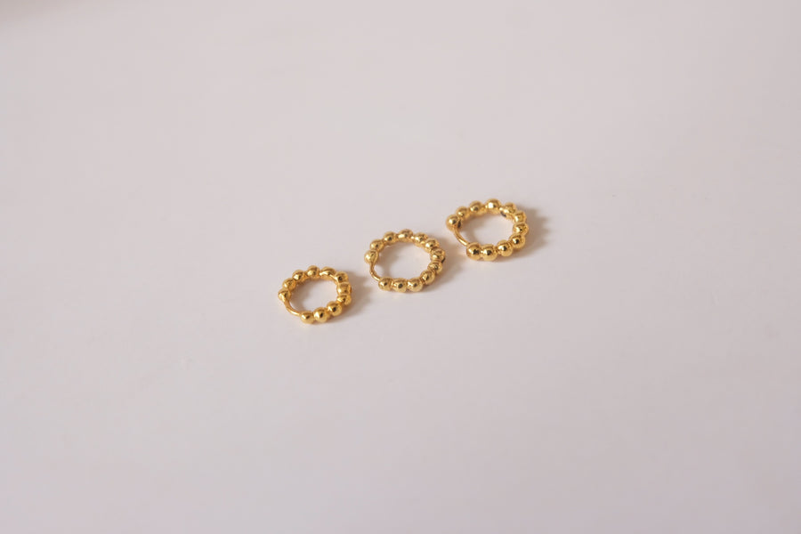 14 Karat Bubble Hoops
