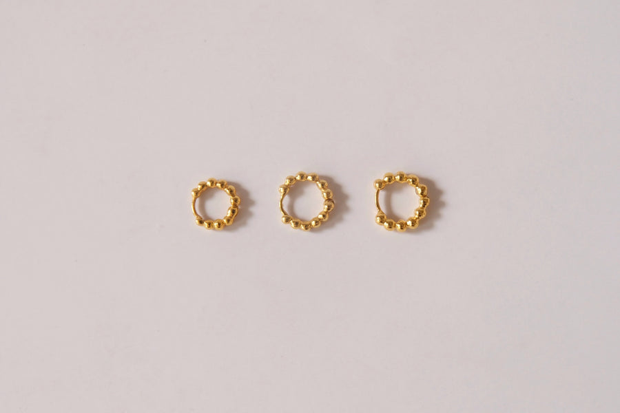 14 Karat Bubble Hoops