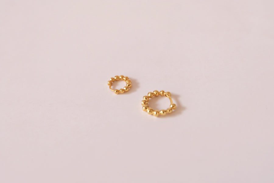 14 Karat Bubble Hoops